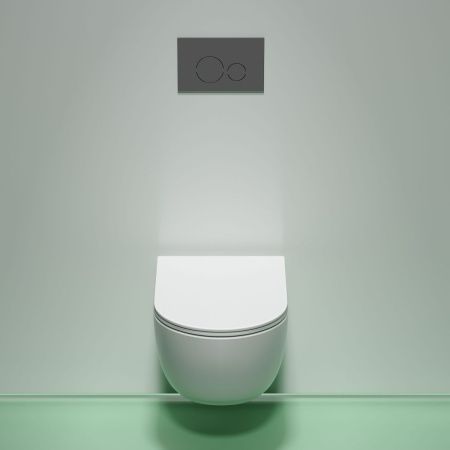 Унитаз подвесной Ceramica Nova MODENA CN6063MW белый с сиденьем микролифт безободковый душевой смыв