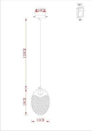 Светильник подвесной Arte Lamp Vitoria (Виториа) A2095SP-1GO