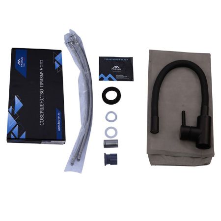 Смеситель для кухни Fashun A54101N-7A на мойку черный