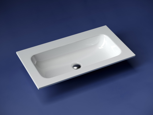 Раковина из сантехнического фарфора Ceramica Nova GRACE CN7012wx 81х46 накладная цвет белый - фото 2