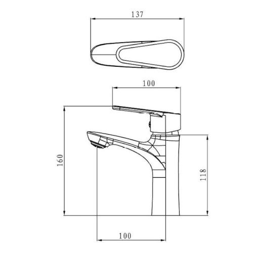 Смеситель Esko MI26 на раковину хром - фото 3