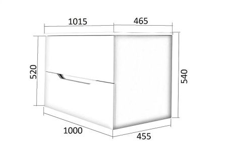 Тумба с раковиной Orange Line Li-100TuL+Ra 100х50 подвесная цвет бежевый