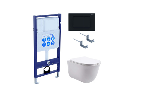 Сет унитаз + инсталляция Aquatek SET AQUATEK КЛАССИК-012 4в1