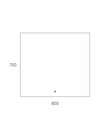 Зеркало с подсветкой Taliente Zled TA-Zled-T8070 80х70 подвесное