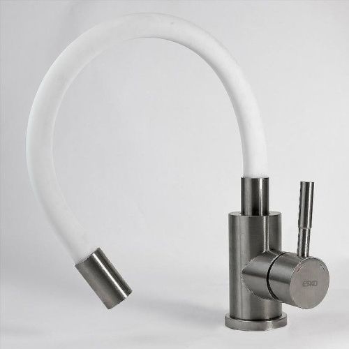 Смеситель для кухни Esko K44 W на мойку нержавеющая сталь - фото 4