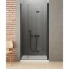 Душевая дверь New Trendy NEW SOLEO Black D-0224A 90х195 стекло прозрачное профиль черный