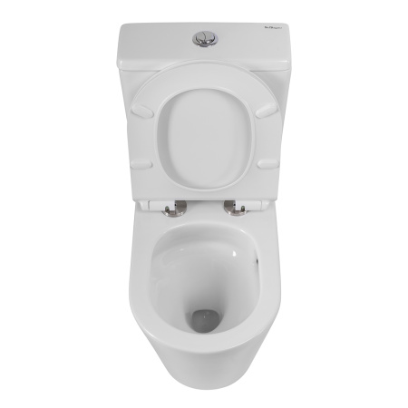 Унитаз напольный с бачком BelBagno FLAY-R BB2149CP-TOR/BB2149T/BB2111SC белый с сиденьем микролифт безободковый смыв торнадо