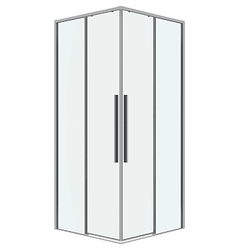 Душевая дверь Grossman Galaxy 1/2.K33.01.70.10.00 70х195 стекло прозрачное профиль хром глянцевый