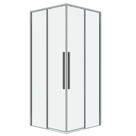 Душевая дверь Grossman Galaxy 1/2.K33.01.70.10.00 70х195 стекло прозрачное профиль хром глянцевый