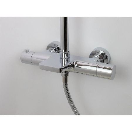 Душевая стойка Esko STT5054 настенная цвет хром с термостатом