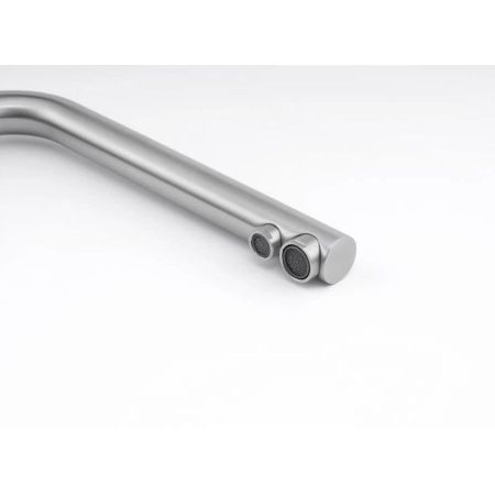 Смеситель для кухни Knotlor STREAMLINE SS-08 на мойку нержавеющая сталь