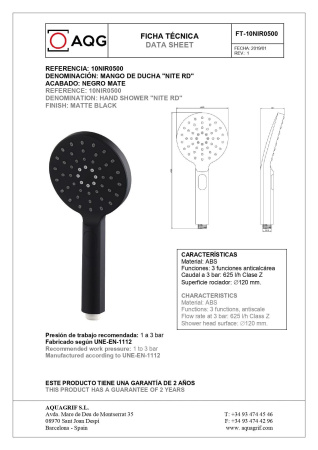 Смеситель AQG Tube 01TUB421NC настенный хром/черный матовый