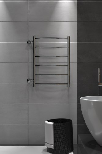 Полотенцесушитель Indigo Arc LASW70-40-б/п-60 48х70 водяной хром - фото 4