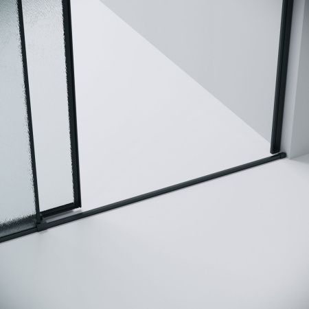 Душевая дверь Grossman Galaxy 1/2.K33.01.80L.21.02 80х195 стекло шиншилла профиль черный