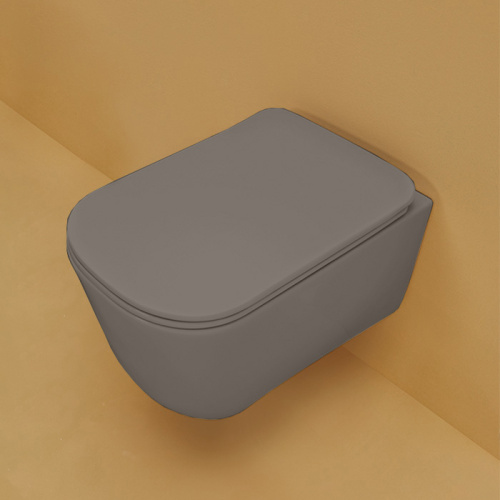 Чаша унитаза подвесная Kerasan Tribeca 511489 цвет белый матовый без сиденья безободковая душевой смыв