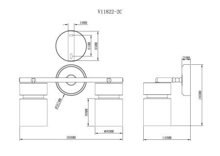 Спот Moderli Almero (Алмеро) V11822-2C
