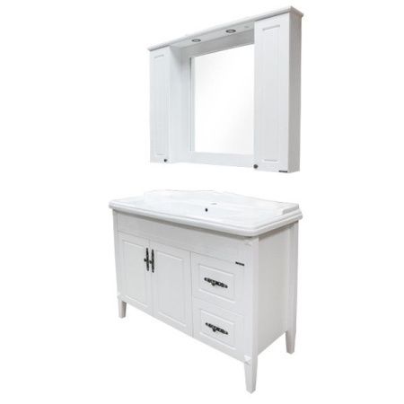 Тумба с раковиной Comforty Палермо 00004142367CF 120х50 напольная цвет белый