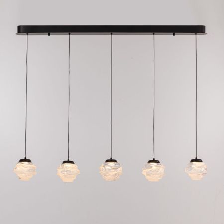 Светильник подвесной Delight Collection MD25030003-5B matt black/clear