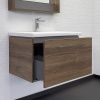 Тумба с раковиной Comforty Томари 00-00001279CF 70х50 подвесная цвет коричневый