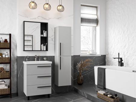 Тумба под раковину Misty Ненси П-Нен-07060-503Я 60х50 напольная цвет серый