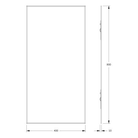 Зеркало Evoform Standard BY 0217 40х80 подвесное