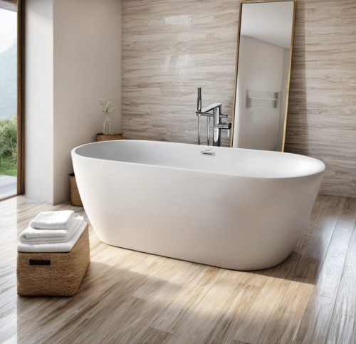 Ванна акриловая Cerutti SPA CT10511 170х75 отдельностоящая овальная