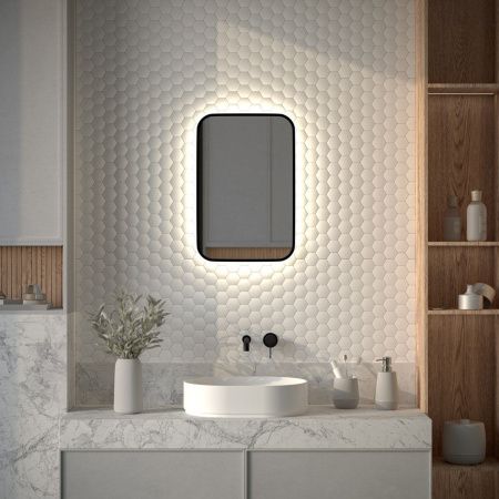 Зеркало с подсветкой Defesto AURA DF 2962 40х60 подвесное