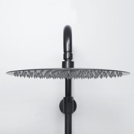 Душевая стойка WasserKRAFT A28801 настенная цвет черный с термостатом