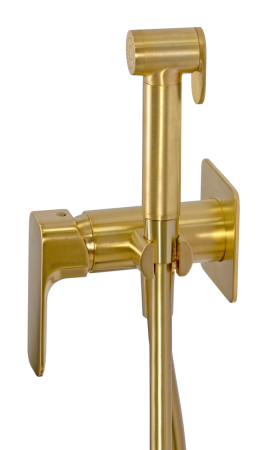 Гигиенический душ со смесителем Daniel TA645BP4DCDP золото