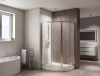 Душевой уголок BelBagno DUE DUE-RH-2-100/80-C-Cr 100х80 стекло прозрачное профиль хром без поддона