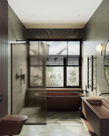 Душевая перегородка Maybah Glass MGD-1354-6у 100х195 стекло тонированное профиль черный