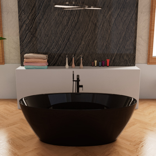 Ванна акриловая Frank 12527 170х81 отдельностоящая овальная с ножками - фото 5