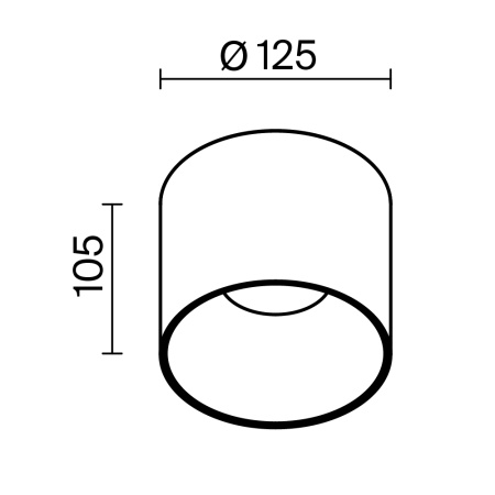 Светильник потолочный Maytoni Technical Alfa LED (Альфа) C064CL-01-25W4K-RD-WB