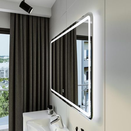 Зеркало с подсветкой Бриклаер Эстель 4627125414268 120х80 подвесное