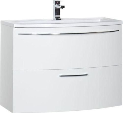 Тумба с раковиной De Aqua Лонг 00167099 90х40 подвесная цвет белый