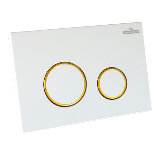 Клавиша смыва механическая Lavinia Boho RelFix 38050804 цвет белый/золото - фото 2