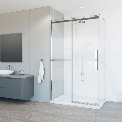Душевой уголок Vincea Como Soft VSR-1CS1013CL 130х100 стекло прозрачное профиль хром глянцевый