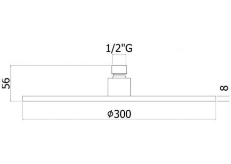 Верхний душ с держателем Paffoni Master King ZSOF079HGSP + ZSOF034HGSP золото