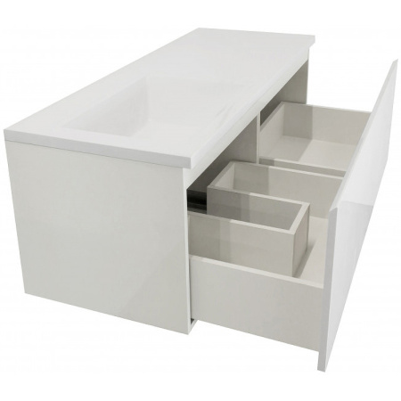 Тумба с раковиной Эстет Dallas Luxe 140 ФР-00002926 139х48х43 подвесная цвет белый