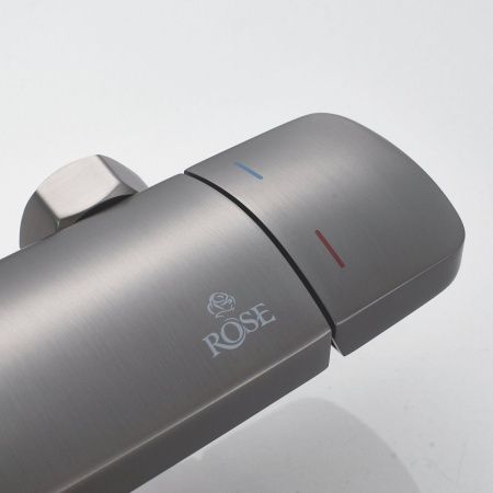 Душевая стойка Rose R3936T настенная цвет оружейная сталь