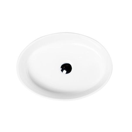 Раковина из сантехнического фаянса BelBagno BB1049 50х40 накладная цвет белый без отверстий под смеситель