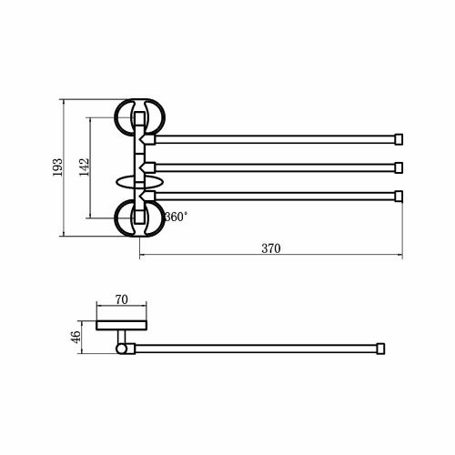 Полотенцедержатель Fashun A1913 - фото 3