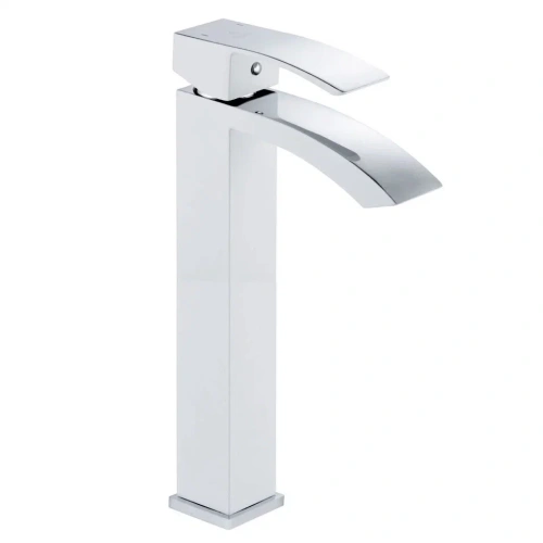 Смеситель Rose R1511F на раковину белый/хром - фото 2