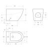 Биде напольное BelBagno SFERA-R BB2141B цвет белый