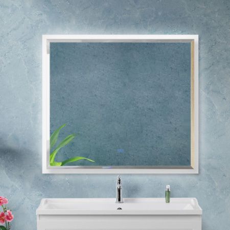 Зеркало с подсветкой и антизапотеванием Cezares CZR-SPC-INT-1000-900-LED-TCH-WARM-BL 100х90 подвесное