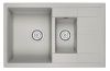 Кухонная мойка Granula 7802, БАЗАЛЬТ 80х50 цвет серый поверхность матовая