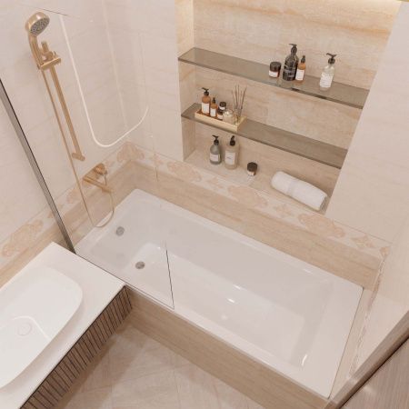 Ванна акриловая Aquatek Калибри KL170-0000001 170х70 пристенная прямоугольная без каркаса без ручек