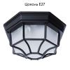 Уличный потолочный светильник Arte Lamp Pegasus (Пегасус) A3100PL-1BK