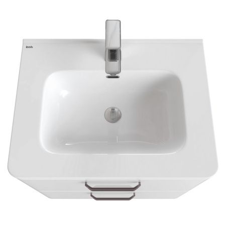 Тумба с раковиной IDDIS Brick BRI60WFi95K 60х47х81 напольная цвет белый