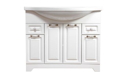 Тумба под раковину Stella Polar Кармела ольха SP-00000176 100х30 напольная цвет белый